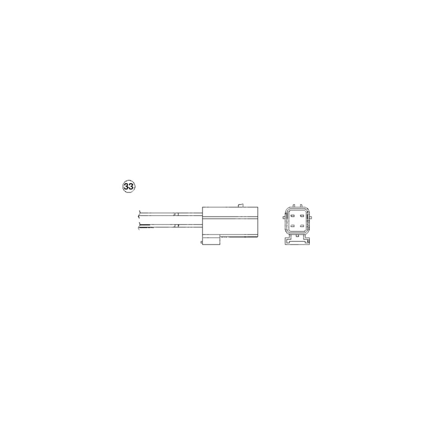 NTK Lambda Sensor / O2 Sensor (NGK 95646) - OZA829-EE2