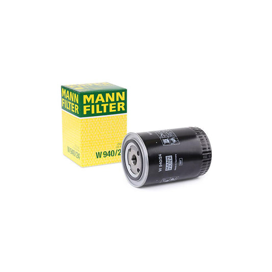MANN-FILTER W 940/24 Oil Filter Spin-on Filter, with one anti-return valve