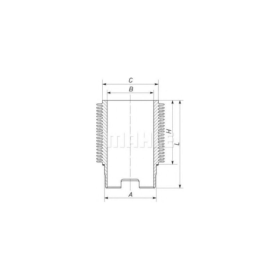 MAHLE ORIGINAL 101WR02 Cylinder Sleeve 110mm