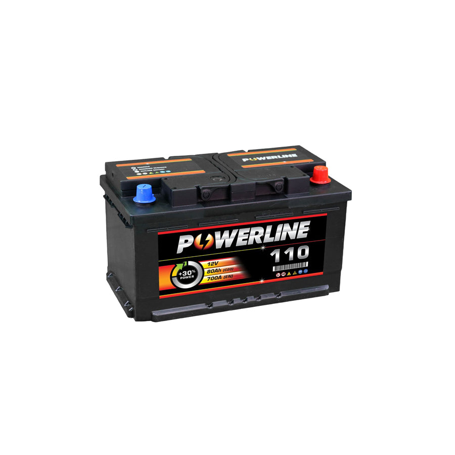 Powerline 110 Car Battery 12V 80Ah