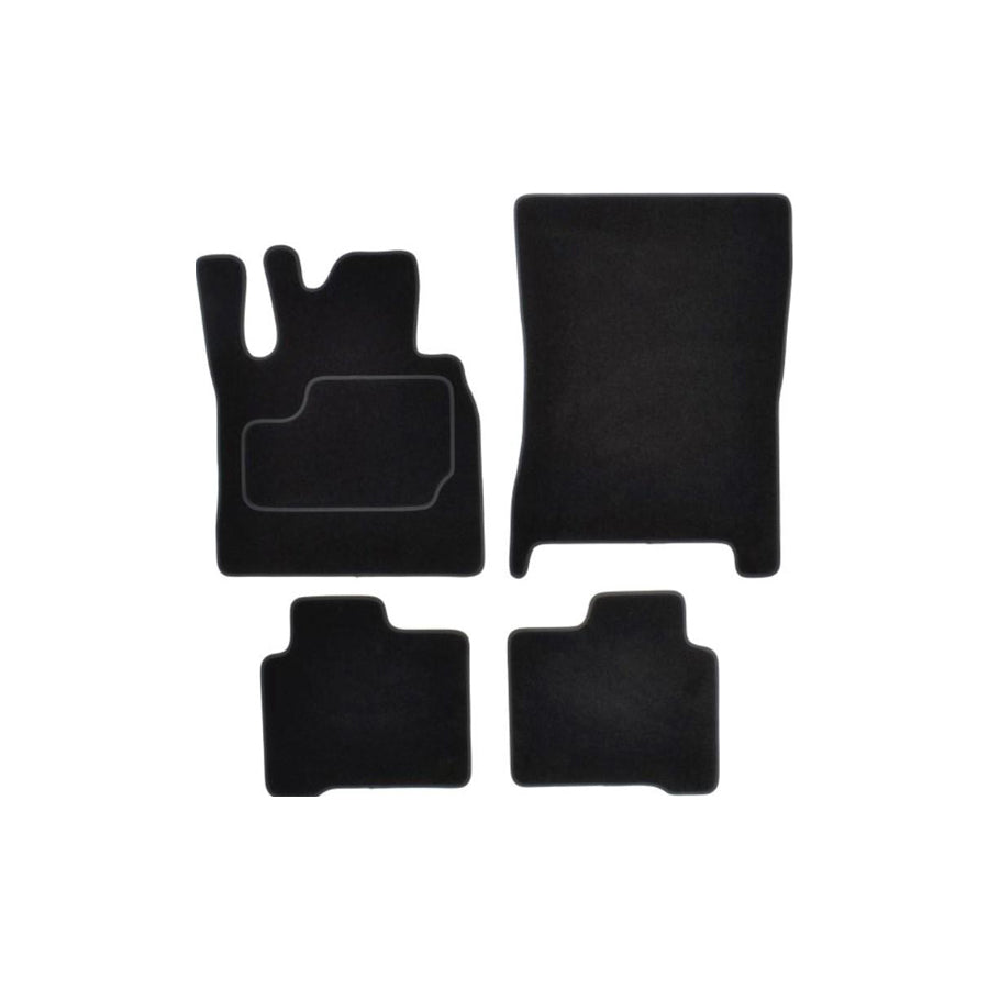 MAMMOOTH Tailored A041 MER210 PRM 01 Floor mat set suitable for MERCEDES-BENZ G-Class Textile, Front and Rear, Quantity: 4, Black