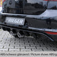Rieger 00099283 VW Mk7-Line Golf R Rear Diffuser for Twin Tailpipe Centre - Carbon-Look