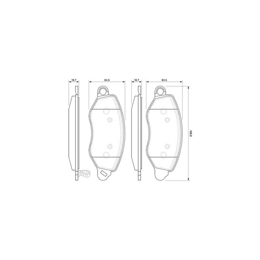 Bosch 0986424657 Brake Pad Set For Ford Transit Front Axle Rear Axle With Acoustic Wear Warning With Mounting Manual BP373