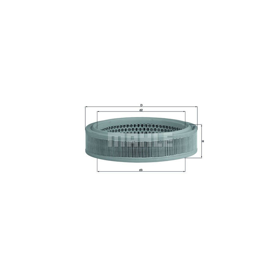 MAHLE ORIGINAL LX 166 Air Filter Filter Insert