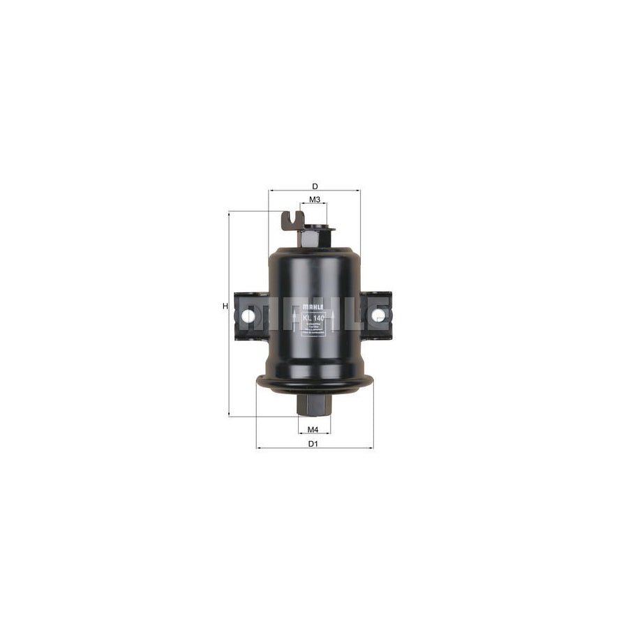 MAHLE ORIGINAL KL 140 Fuel filter In-Line Filter