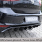 Rieger 00099283 VW Mk7-Line Golf R Rear Diffuser for Twin Tailpipe Centre - Carbon-Look