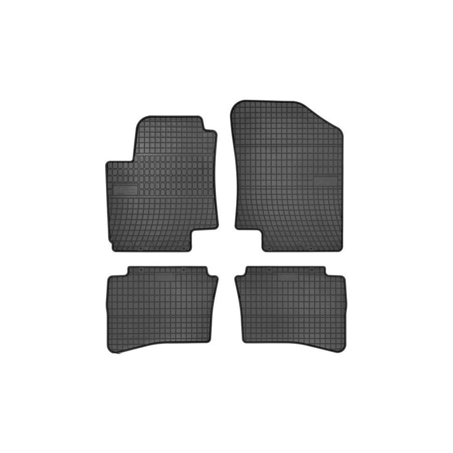 FROGUM Tailored 0424 Floor mat set for HYUNDAI i20 I Hatchback (PB) Elastomer, Front and Rear, Quantity: 4, Black, (LHD)