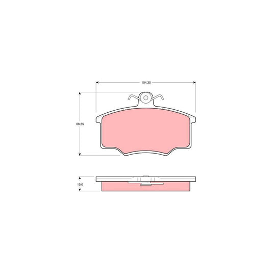 TRW Gdb403 Brake Pad Set Not Prepared For Wear Indicator With Brake Caliper Screws With Accessories