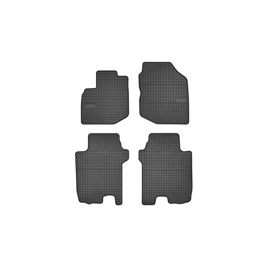FROGUM Tailored 0836 Floor mat set for HONDA JAZZ Elastomer, Front and Rear, Quantity: 4, Black, (LHD)