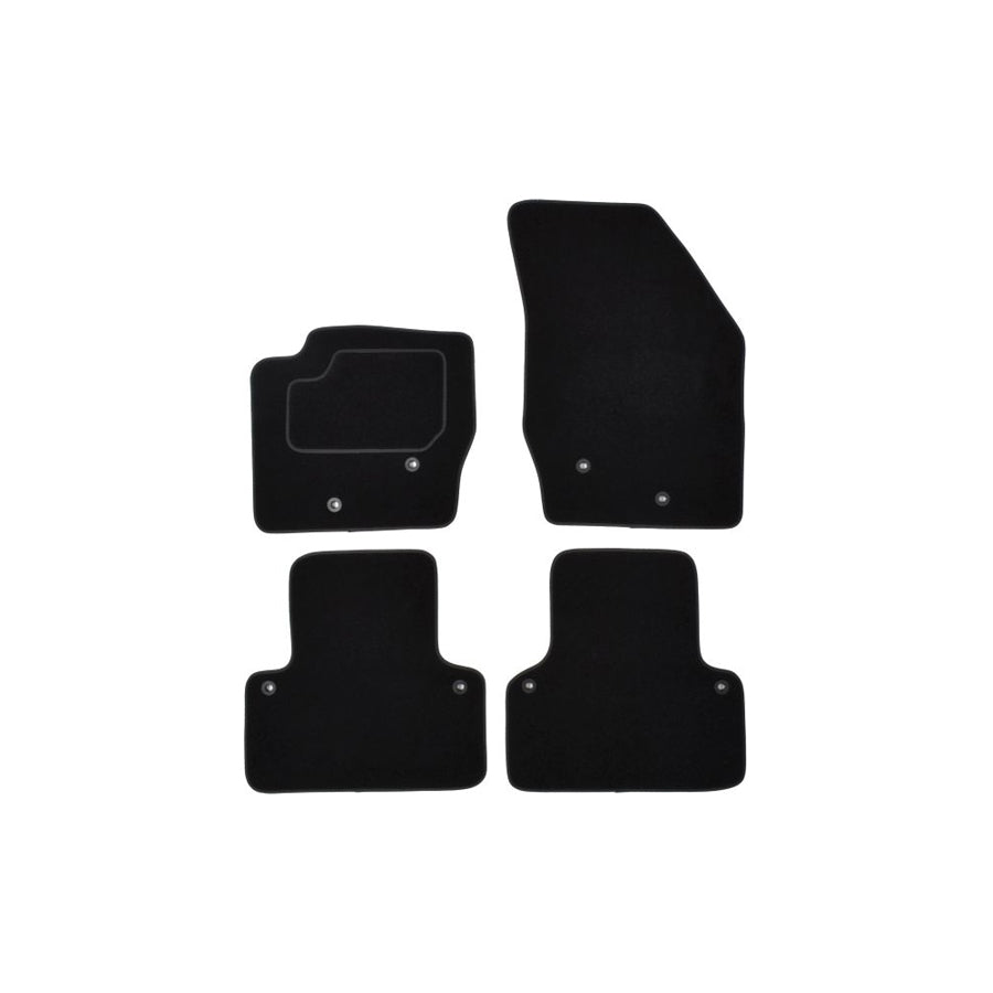 MAMMOOTH A041 VOL180 PRM 01 Floor mat set for VOLVO XC90 I (C, 275) Textile, Front and Rear, Quantity: 4, Black