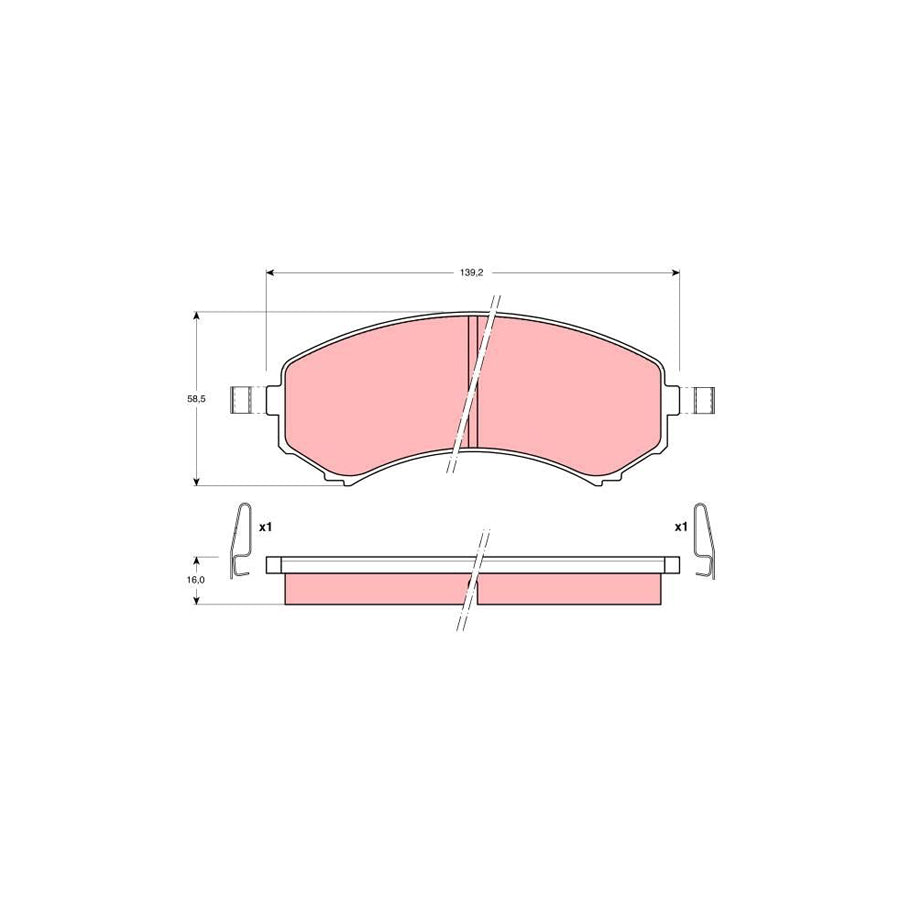 TRW Gdb1176 Brake Pad Set
