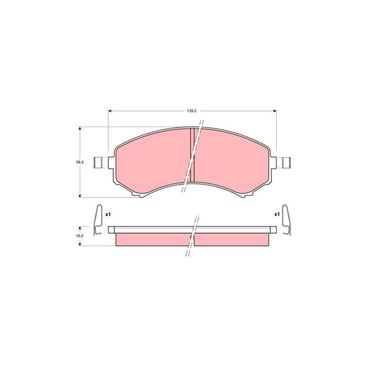 TRW Gdb1176 Brake Pad Set