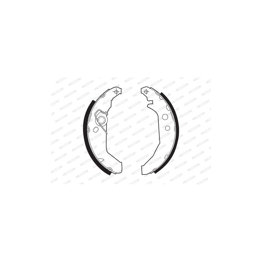 FERODO PREMIER FSB265 Brake Shoe Set for FORD FIESTA with accessories
