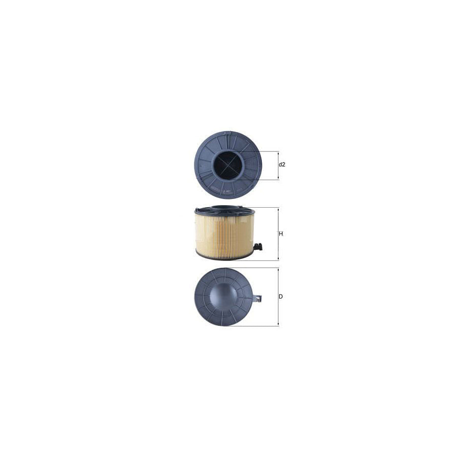 MAHLE ORIGINAL LX 4411 Air Filter Filter Insert