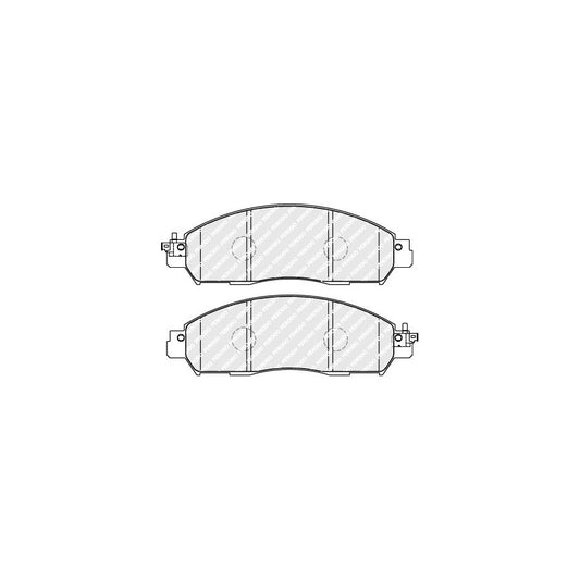Ferodo Fdb5090 Brake Pad Set Not Prepared For Wear Indicator With Accessories