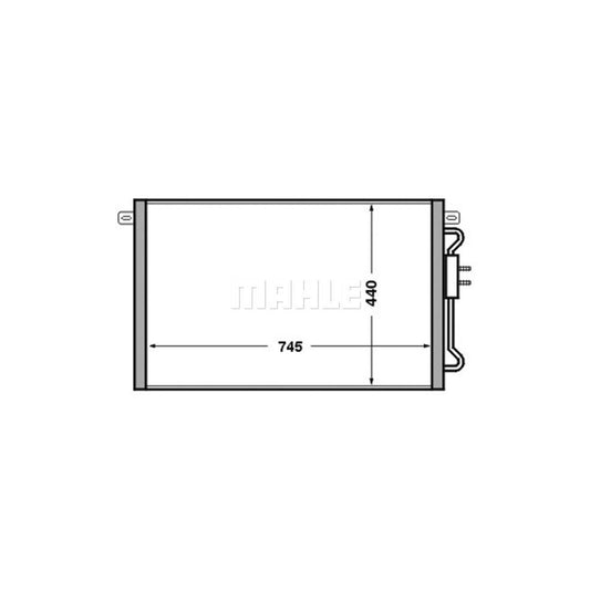 MAHLE ORIGINAL AC 513 000S Air conditioning condenser for CHRYSLER Voyager IV (RG, RS) without dryer
