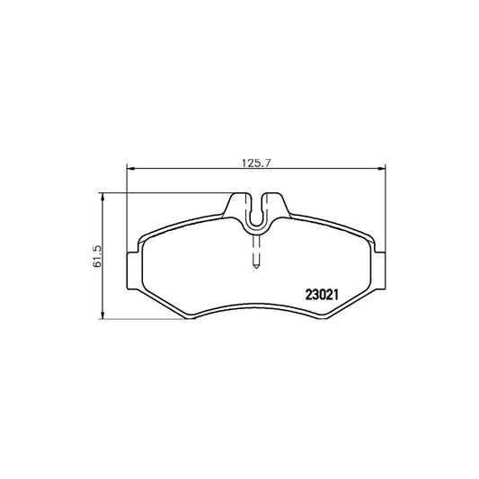 Hella 8DB 355 008 651 Brake Pad Set Prepared For Wear Indicator