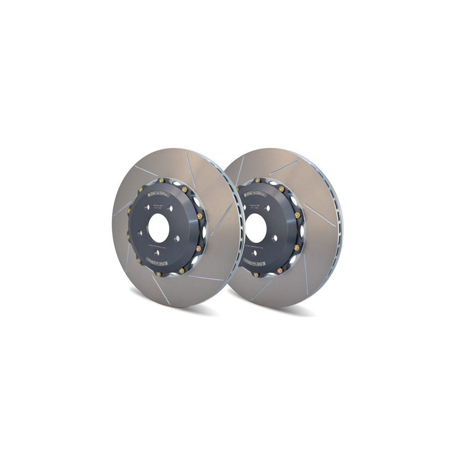 Girodisc BMW F80 F82 F83 F87 Rear 370mm 2-Piece Brake Discs For Blue Brembo Calipers - Pair (M2, M3 & M4)