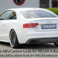 Rieger 00088035 Audi B8 B81 A5 Rear Diffuser for Original Tailpipe Left & RIght - Glossy Black