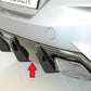 Rieger 00088215 BMW Z4 G4Z/G29 Rear Diffuser for Original Tailpipe Left & RIght - Glossy Black