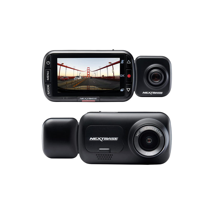 NEXTBASE NBDVR222XRCZ Dash cam 2.5 Inch, 1280 x 720 (Rear), 1920 x 1080 (Front), Viewing Angle 140? (Front), 30? (Rear)?