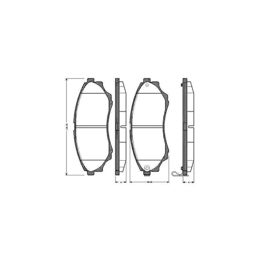 Bosch 0986Tb2925 Brake Pad Set Excl Wear Warning Contact With Accessories