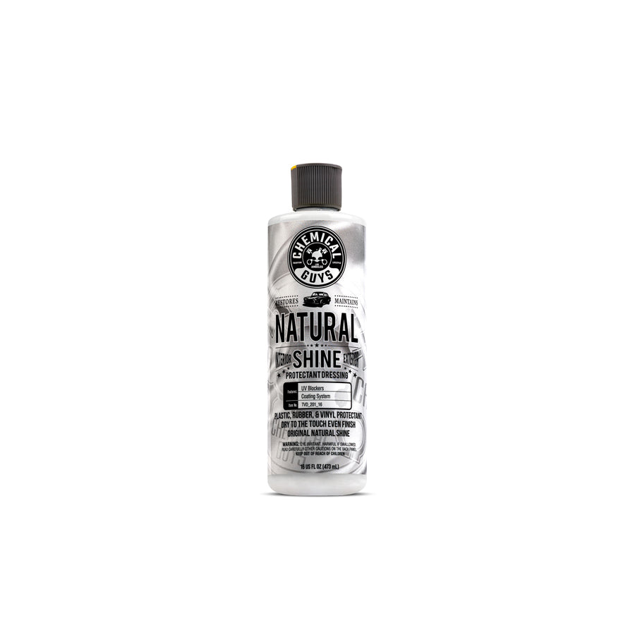 Chemical Guys Natural Shine New Look Shine Plastic, Rubber, Vinyl Dressing 16 oz | Duco Car Parts UK Car Parts