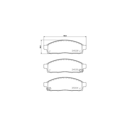 Hella 8DB 355 013 221 Brake Pad Set With Acoustic Wear Warning
