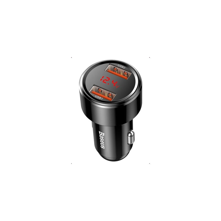 Baseus CCMLC20A-01 In-car charger QC 3.0, Black