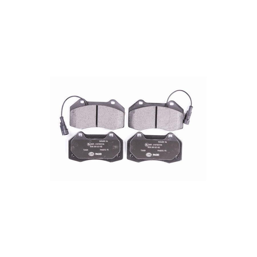 Hella 8DB 355 021 621 Brake Pad Set For Alfa Romeo 4C With Integrated Wear Warning Contact