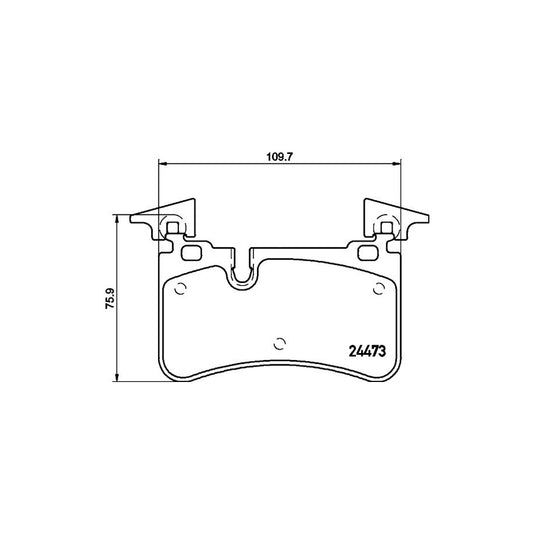 Hella 8DB 355 014 811 Brake Pad Set Not Prepared For Wear Indicator