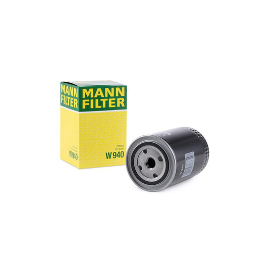 MANN-FILTER W 940 Oil Filter Spin-on Filter, with one anti-return valve