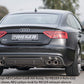 Rieger 00088040 Audi B8 B81 A5 Rear Diffuser for Original Tailpipe Left & RIght - Glossy Black