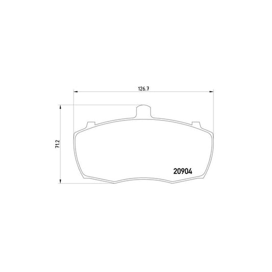 Brembo P 52 013 Brake Pad Set For Ldv 400 Excl Wear Warning Contact