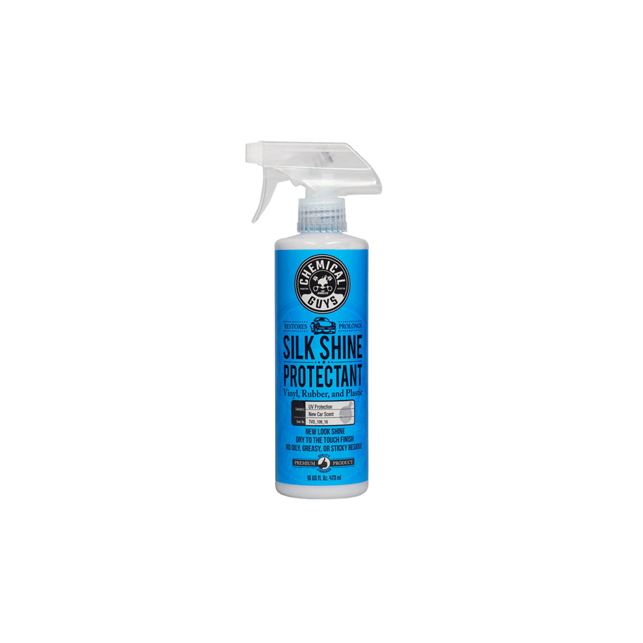 Chemical Guys Silk Shine Vinyl, Rubber, Plastic Satin Protectant Dressing 16oz | Duco Car Parts UK Car Parts