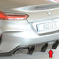 Rieger 00088215 BMW Z4 G4Z/G29 Rear Diffuser for Original Tailpipe Left & RIght - Glossy Black