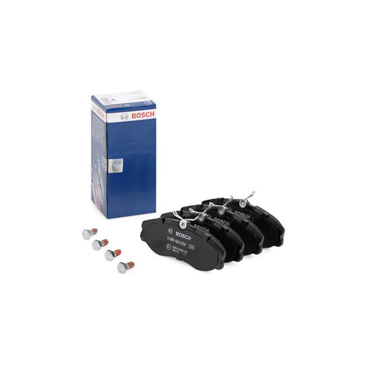 Bosch 0986424204 Brake Pad Set With Anti Squeak Plate With Bolts Screws With Accessories BP092