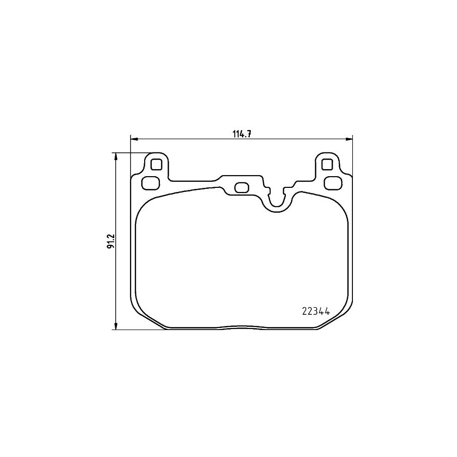 Hella 8DB 355 025 621 Brake Pad Set Prepared For Wear Indicator With Accessories