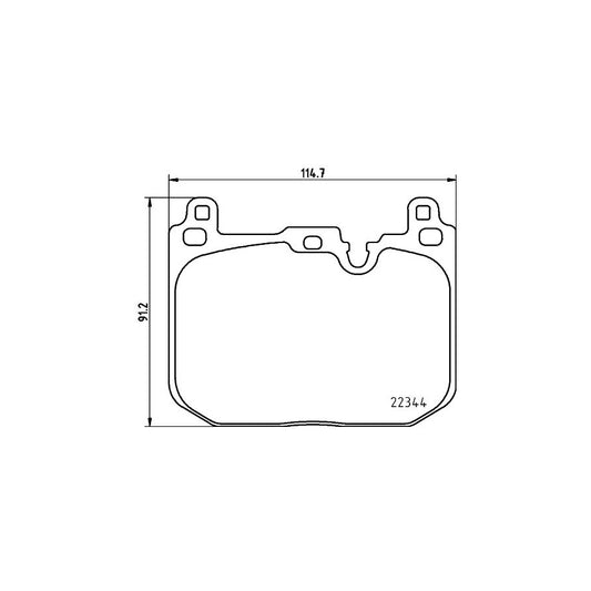 Hella 8DB 355 025 621 Brake Pad Set Prepared For Wear Indicator With Accessories