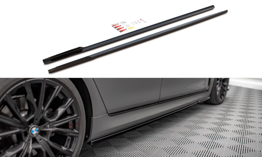 Maxton Design BM-7-11F-MPACK-SD1T Side Skirts Diffusers BMW Series 7 G11 M-Pack Facelift | Duco Car Parts UK Car Parts