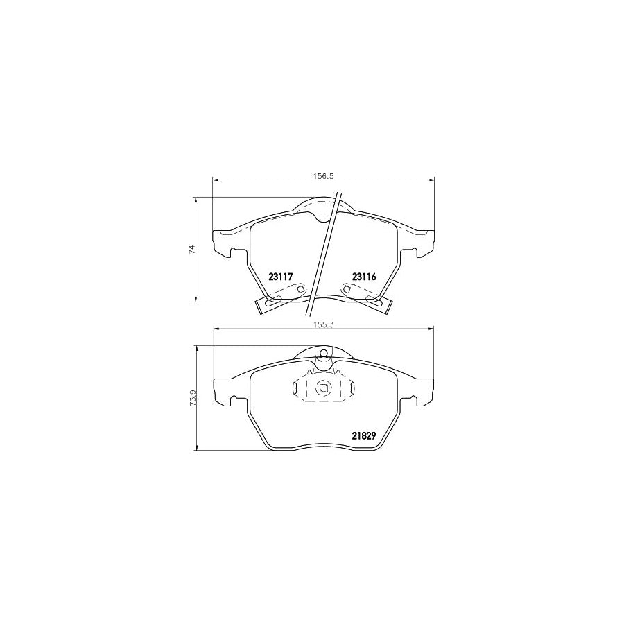 Hella 8DB 355 008 041 Brake Pad Set With Acoustic Wear Warning