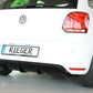 Rieger 00088039 VW 6R Mk6 Polo Rear Diffuser for Twin Tailpipe Left - Glossy Black