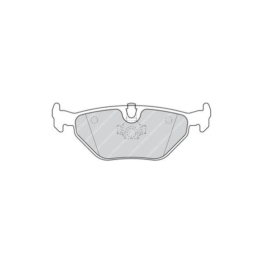 Ferodo Fqt1301 Brake Pad Set Rear Axle Excl Wear Warning Contact With Piston Clip