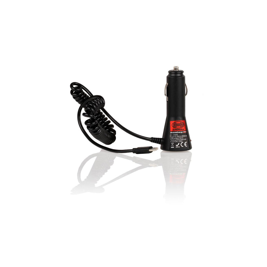 HEYNER MobileEnergy Pro 511510 In-car charger 12, 24V, 120m, Number of inlets/outlets: 1 USB; 1, USB type-C, Black