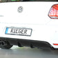 Rieger 00088039 VW 6R Mk6 Polo Rear Diffuser for Twin Tailpipe Left - Glossy Black