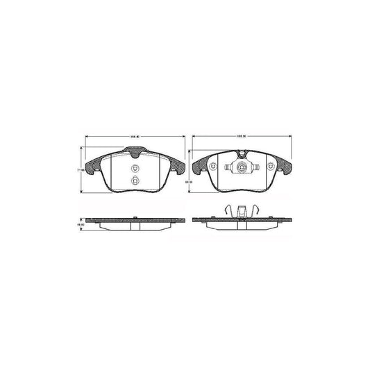 Bosch 0986Tb2939 Brake Pad Set Excl Wear Warning Contact With Accessories