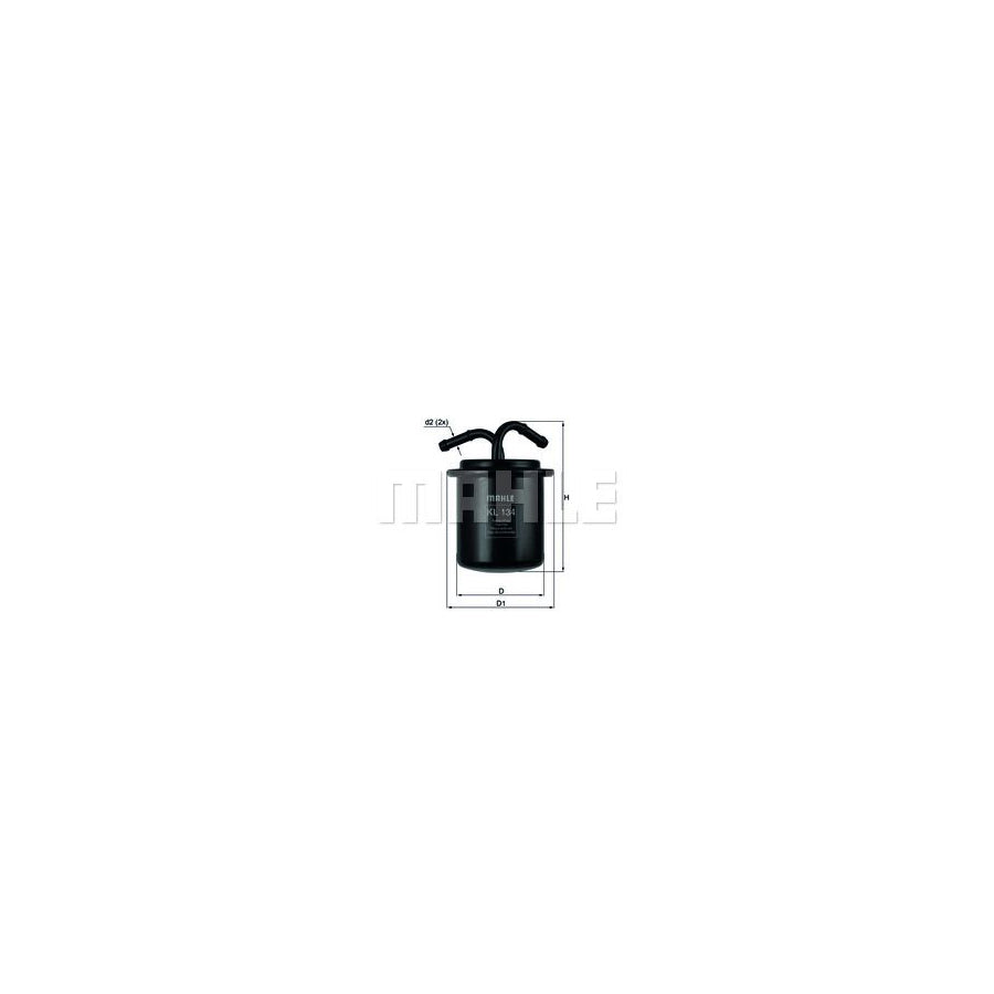 MAHLE ORIGINAL KL 134 Fuel filter In-Line Filter