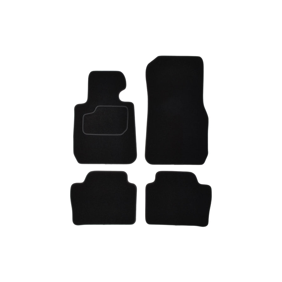 CUSTOPOL Tailored BM120C Floor mat set for BMW 3 Saloon (F30, F80) Textile, Front and Rear, Quantity: 4, Black