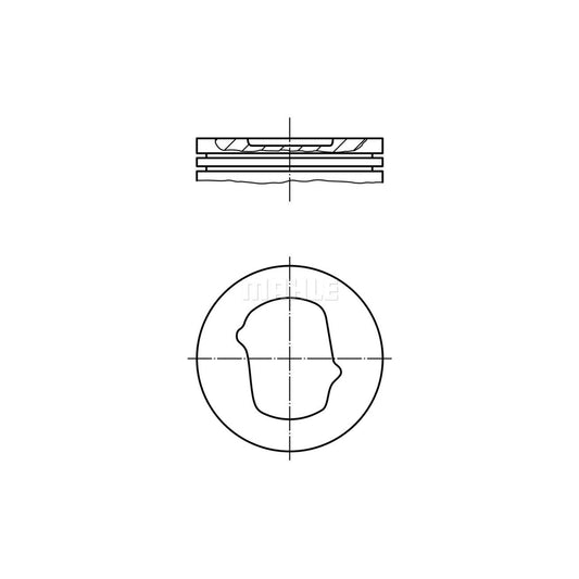 MAHLE ORIGINAL 014 24 02 Piston 94,04 mm
