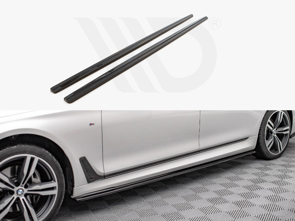 Maxton Design BM-7-12-MPACK-SD1T Side Skirts Diffusers BMW 7 Long M-pack G12 (2015-) | Duco Car Parts UK Car Parts